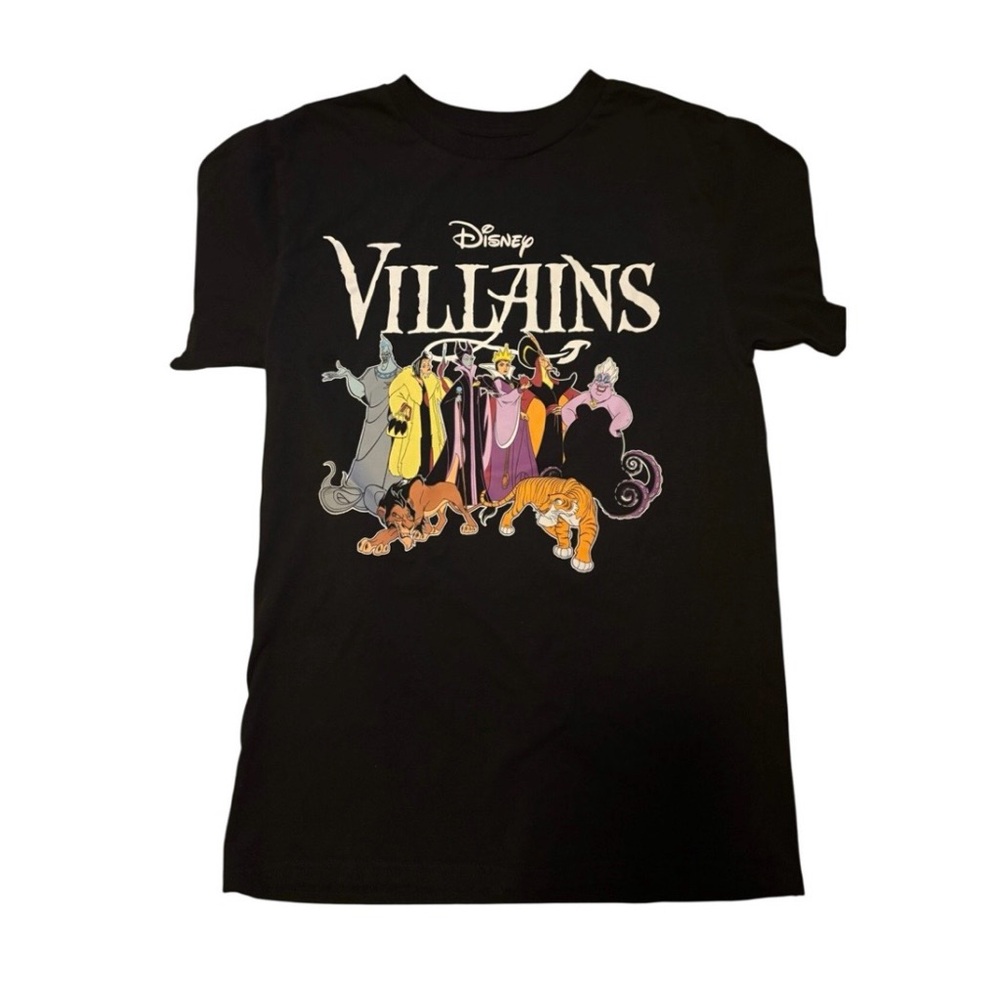 Disney Villains Graphic Tee Black Size Small